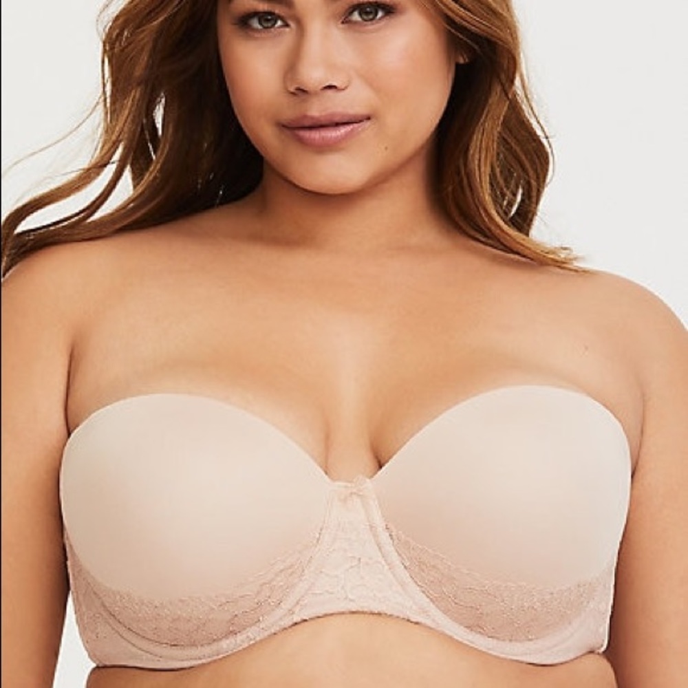 Torrid light nude bra with removable straps